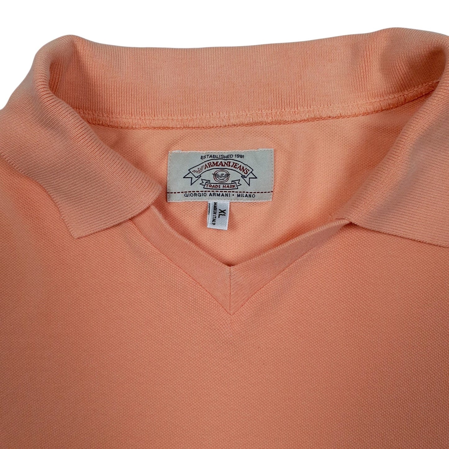 Mens Pink Armani   Polo Shirt