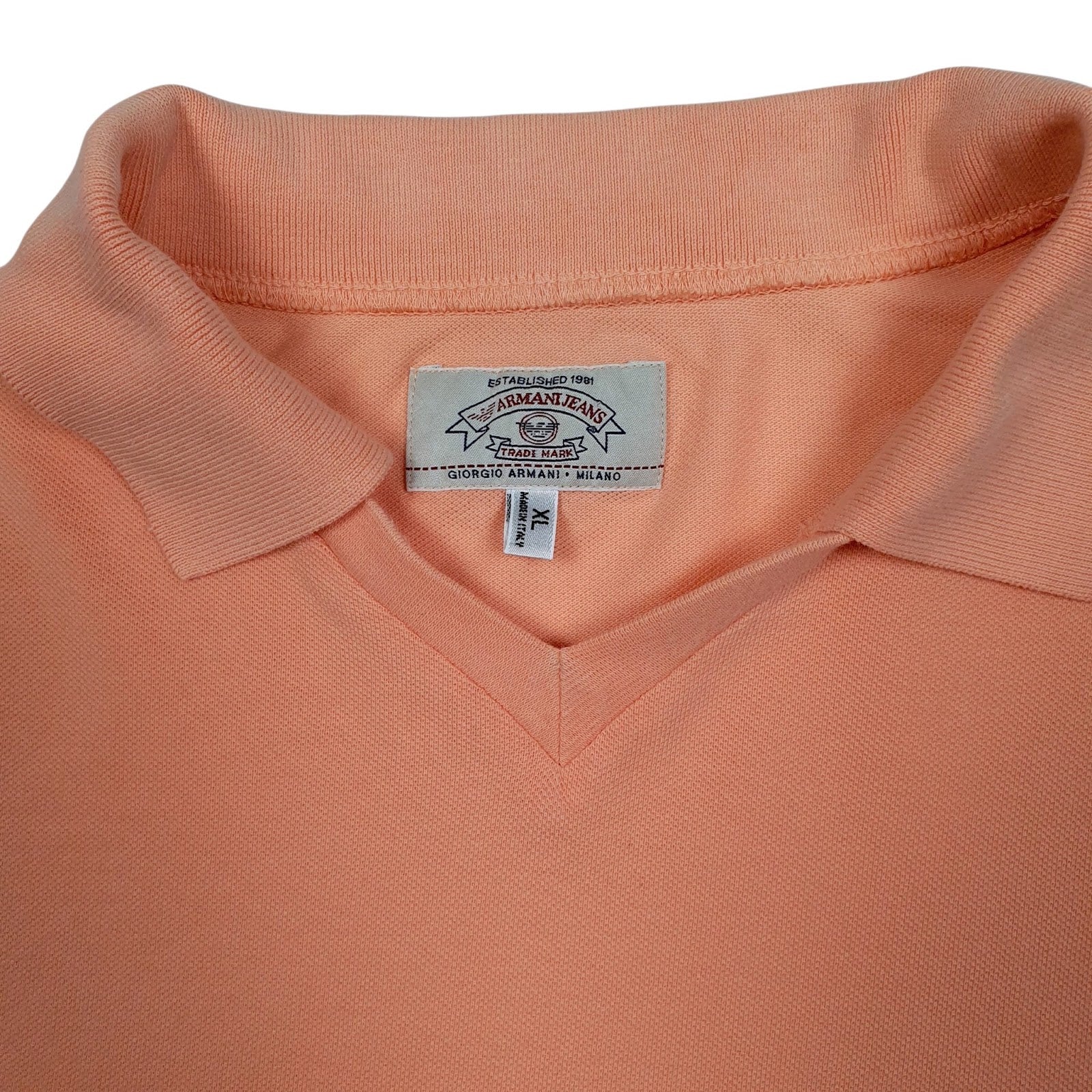 Mens Pink Armani   Polo Shirt