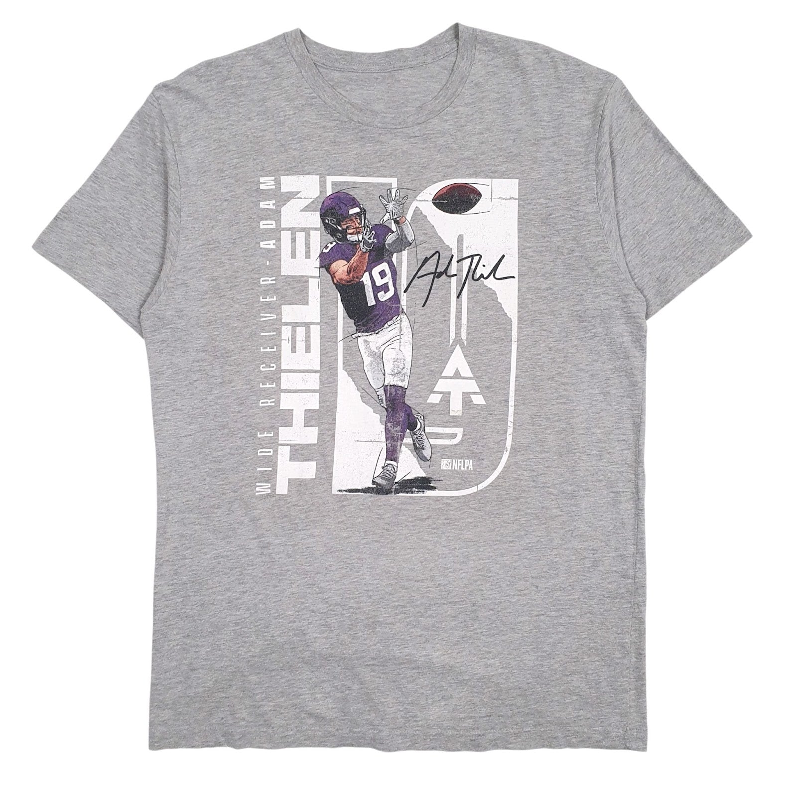 Mens Grey Unbranded NFL Short Sleeve T Shirt