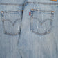 Mens Blue Levis Distressed  Jeans