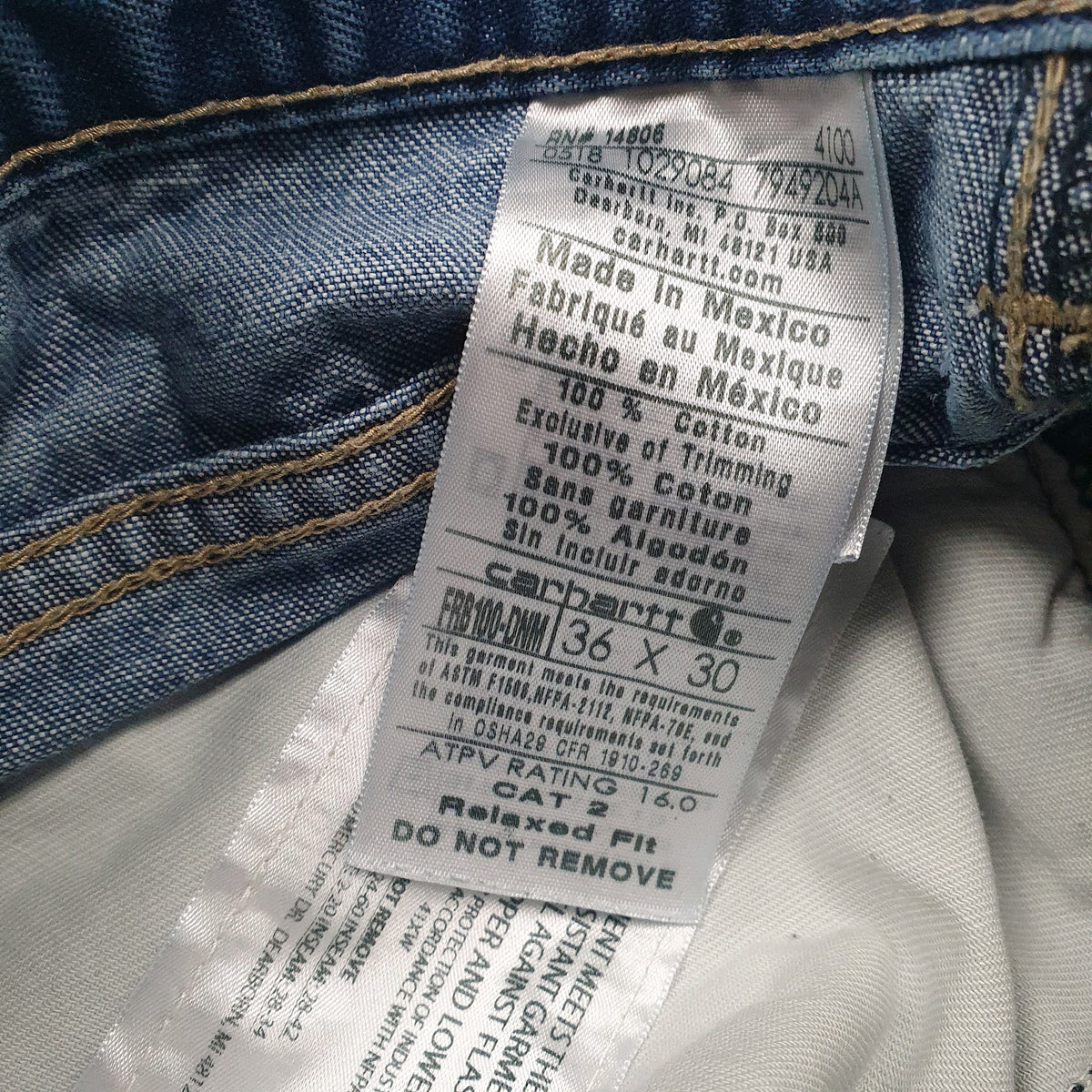 Mens Blue Carhartt   Jeans