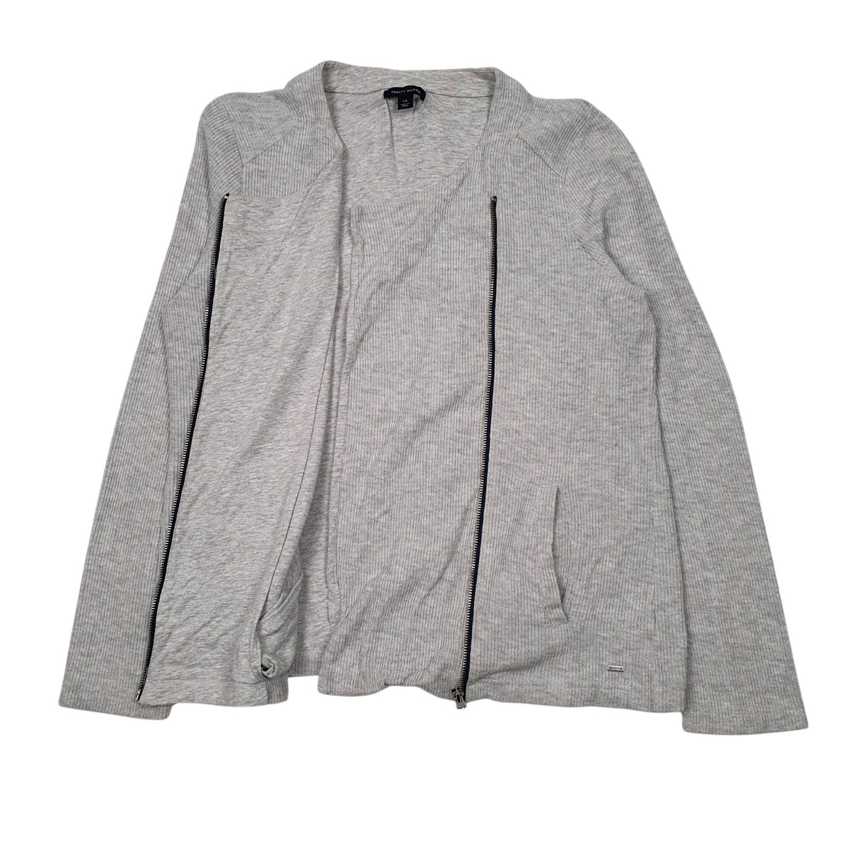 Womens Grey Tommy Hilfiger  Full Zip Jumper