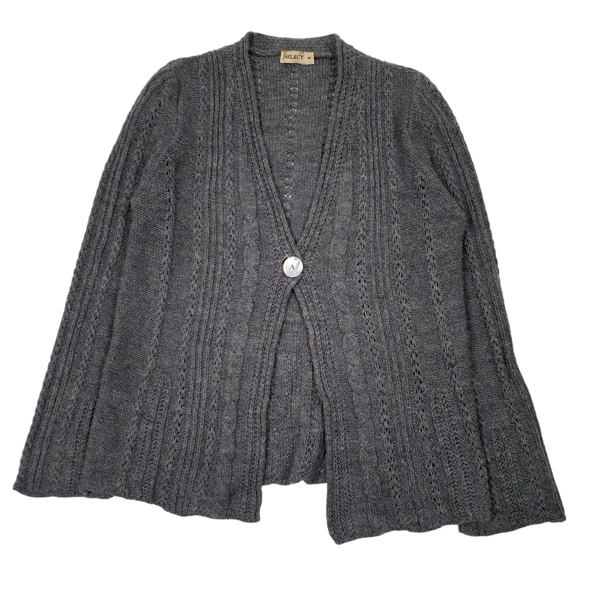 Womens Grey Select Knit Cardigan Jumper