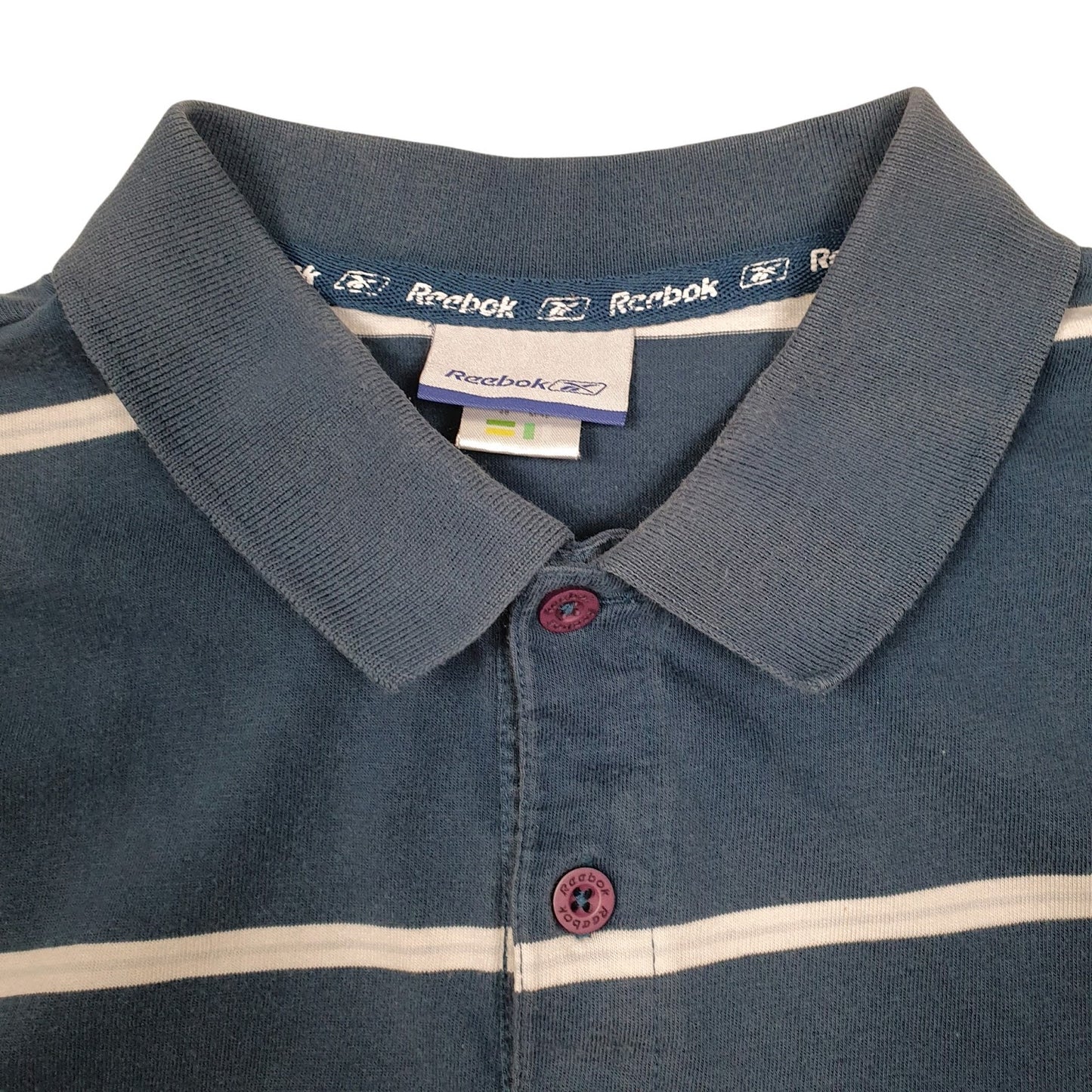 Mens Blue Reebok   Polo Shirt