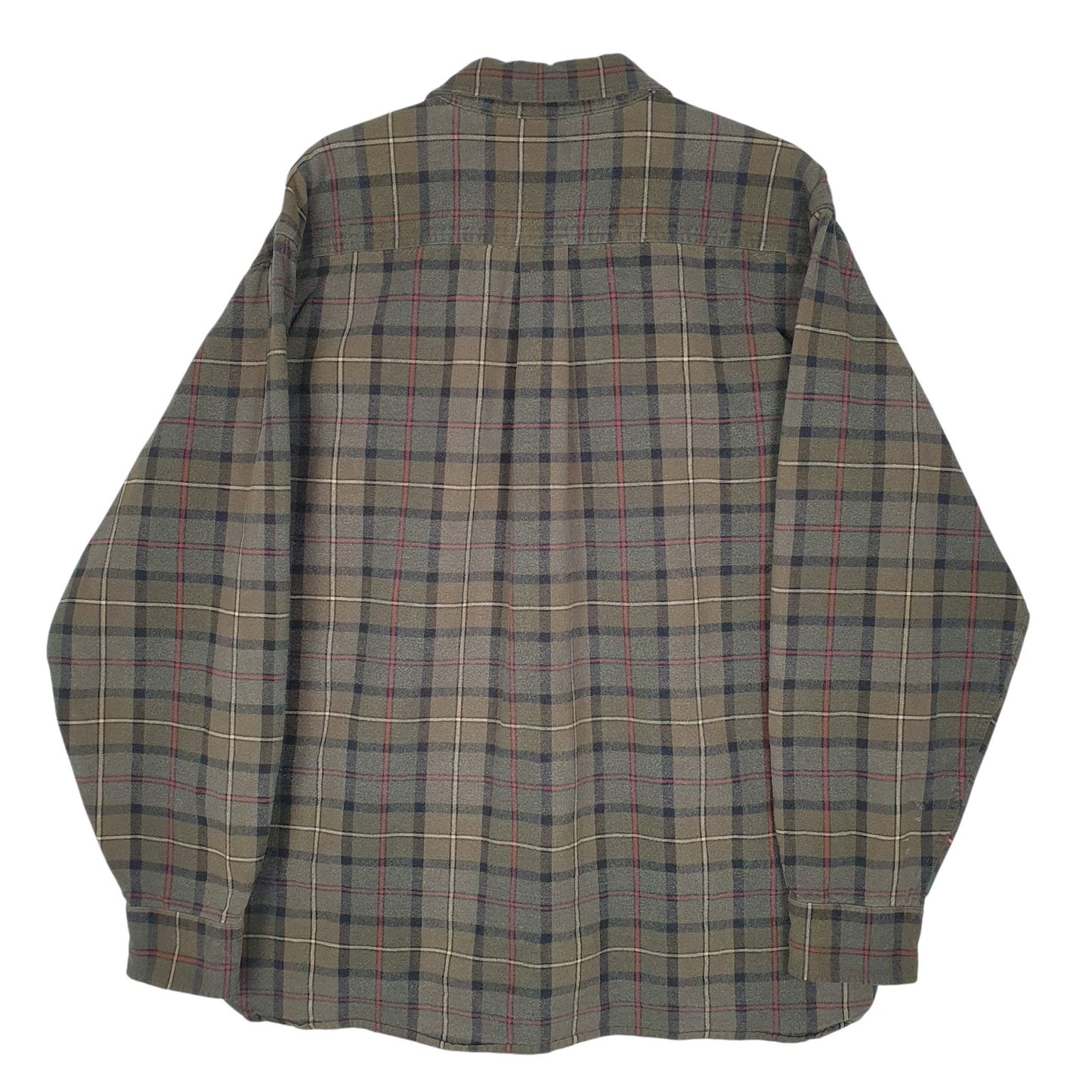 Mens Green L.L.Bean Flannel  Shirt