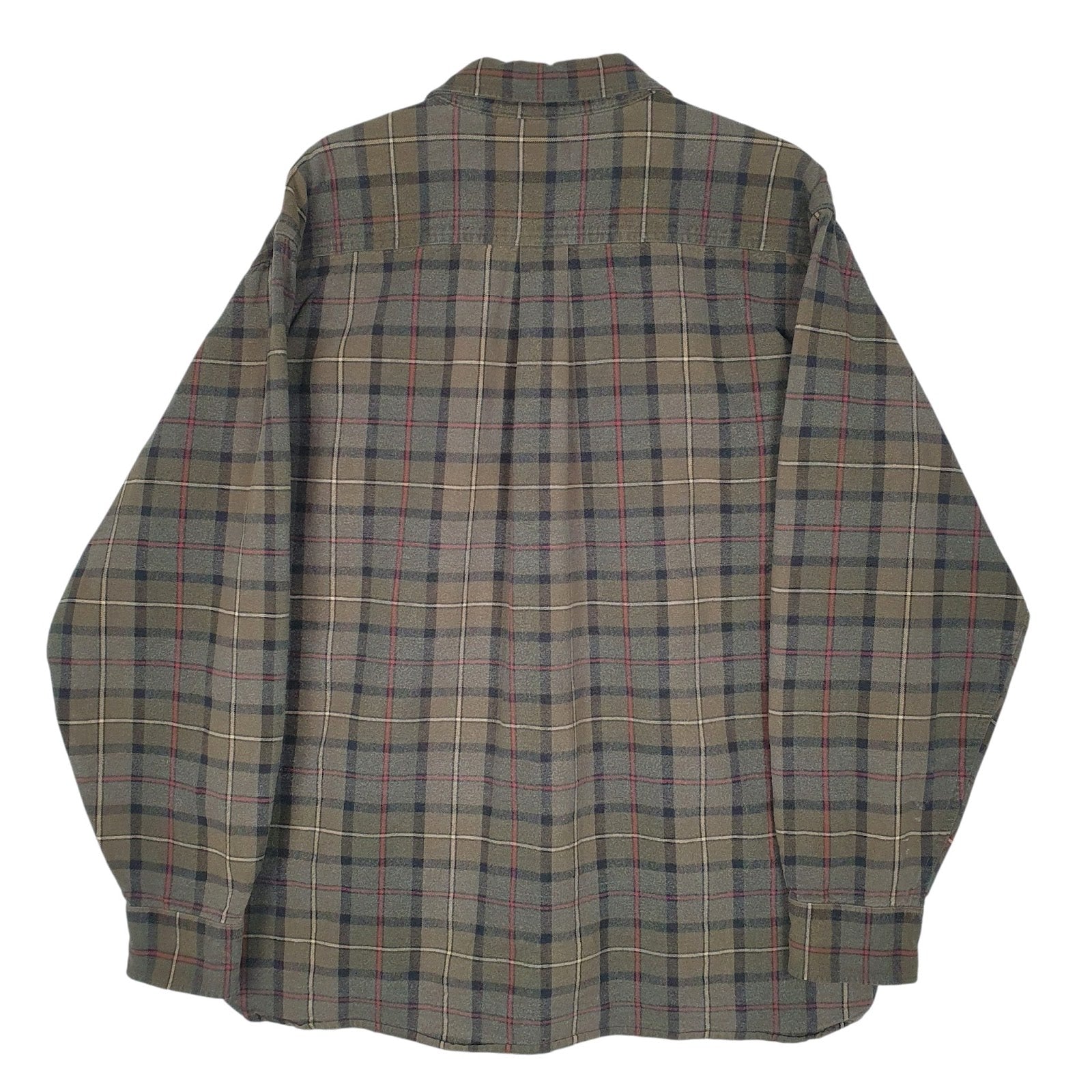 Mens Green L.L.Bean Flannel  Shirt