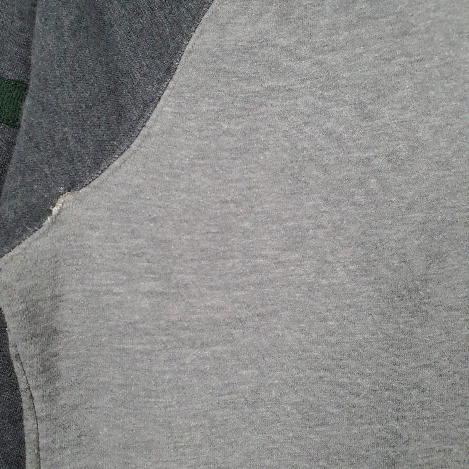 Mens Grey Champion Hooded Quarter Zip Jumper