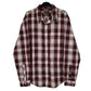 Mens Burgundy Eddie Bauer  Long Sleeve Shirt