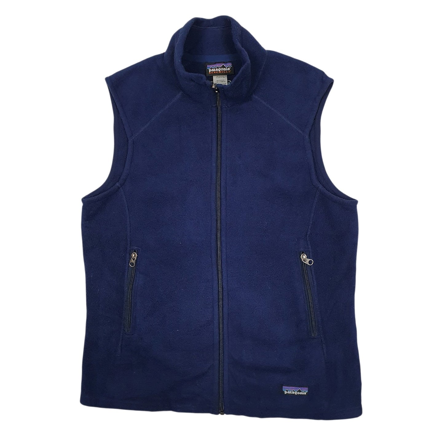 Womens Navy Patagonia Synchilla Vest Bodywarmer Gilet Jumper