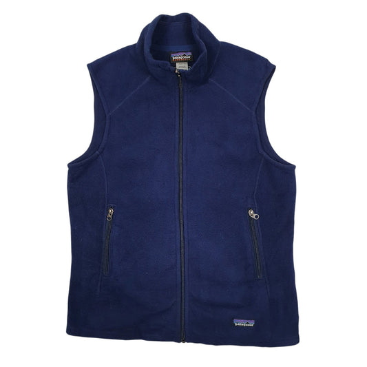 Womens Navy Patagonia Synchilla Vest Bodywarmer Gilet Jumper
