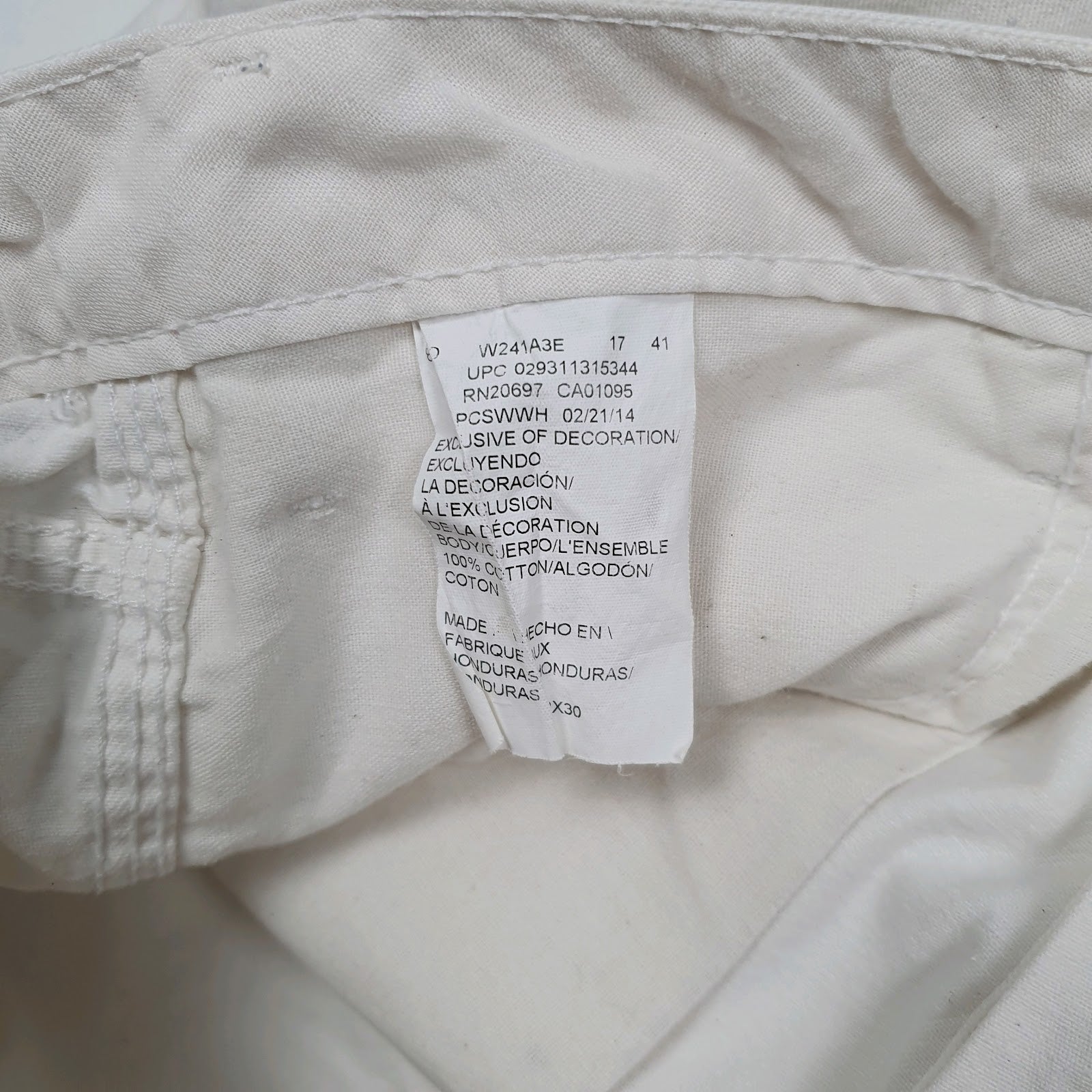 Mens White Dickies Painter  Trousers