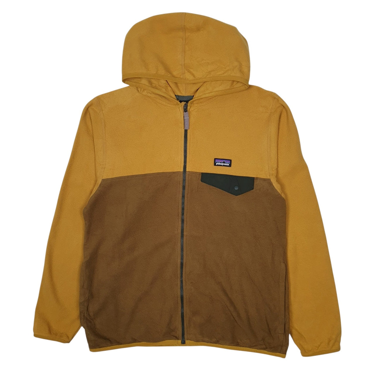 Womens Yellow Patagonia Hoodie Full Zip Jumper