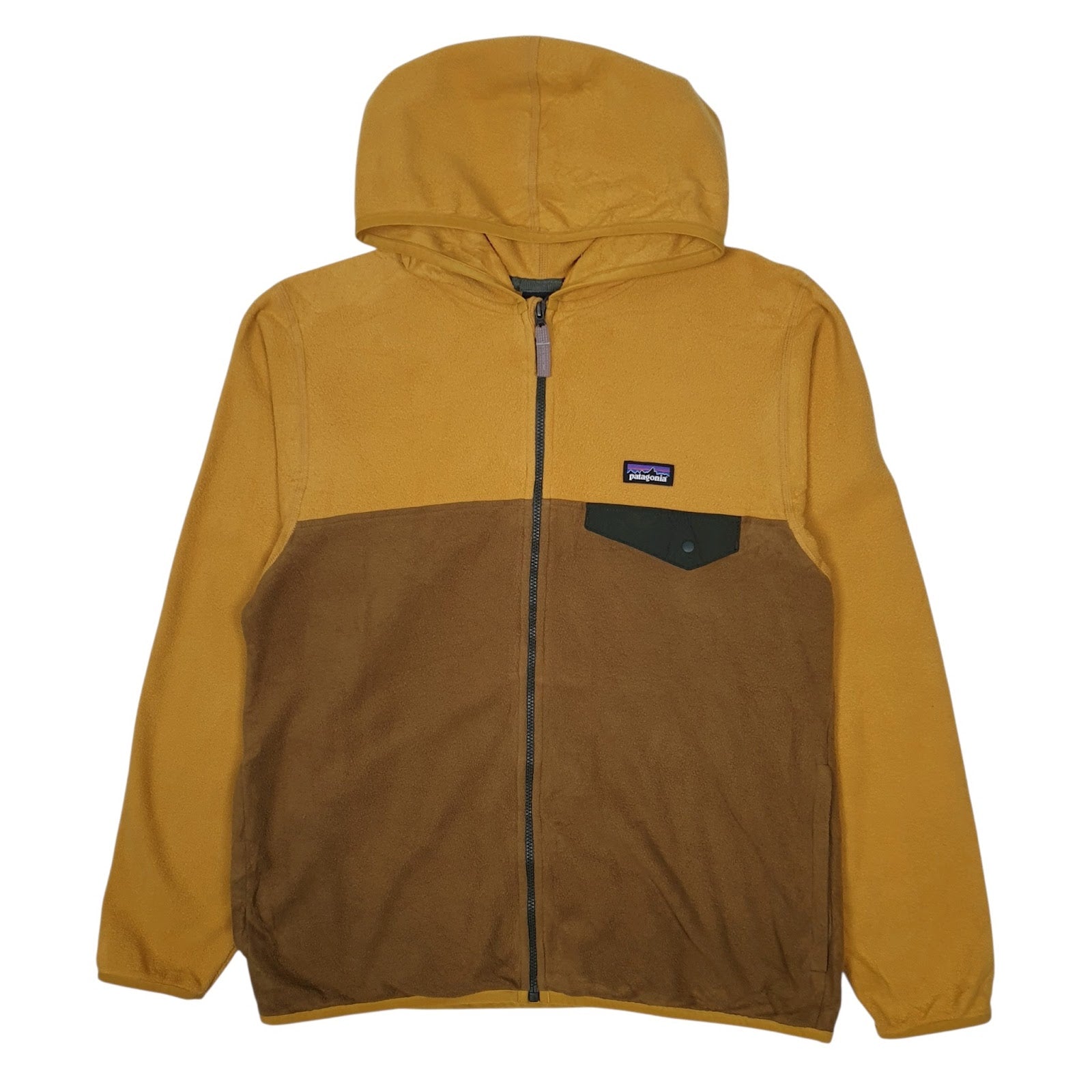 Womens Yellow Patagonia Hoodie Full Zip Jumper