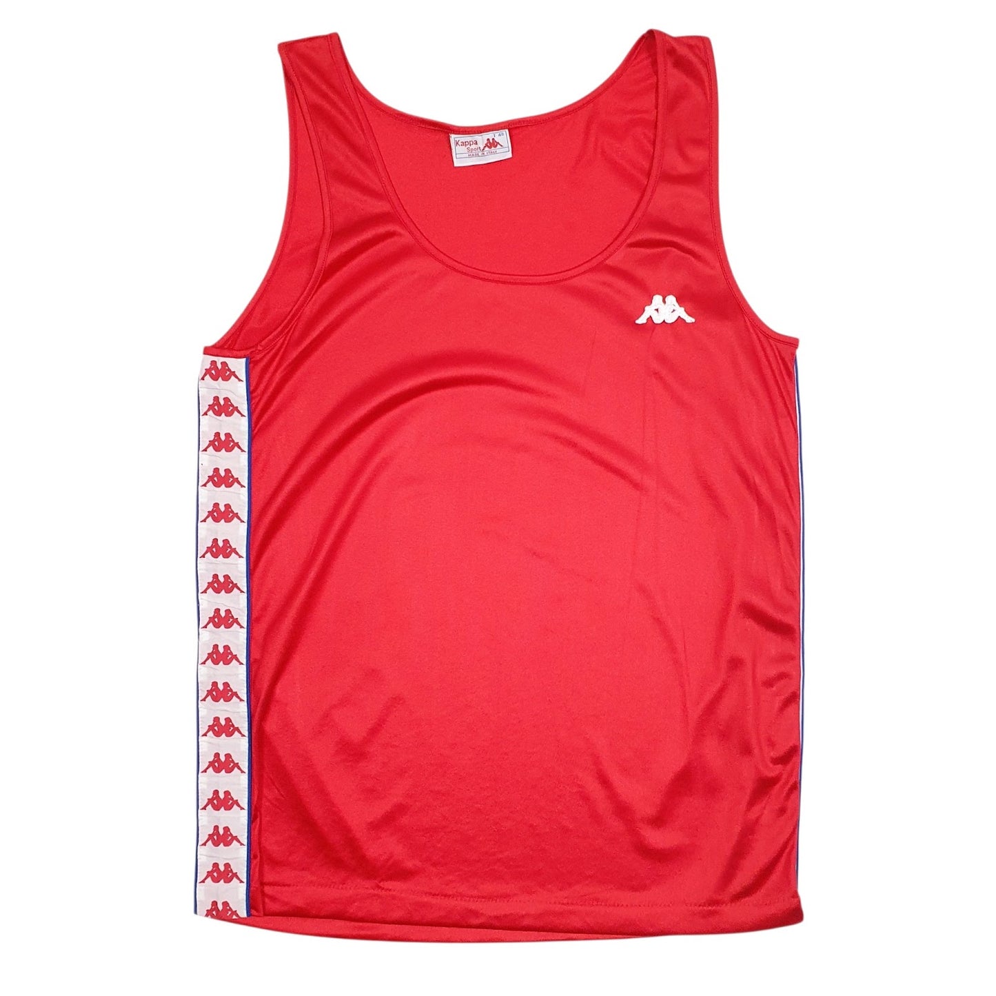 Mens Red Kappa Vintage 80s Short Sleeve T Shirt