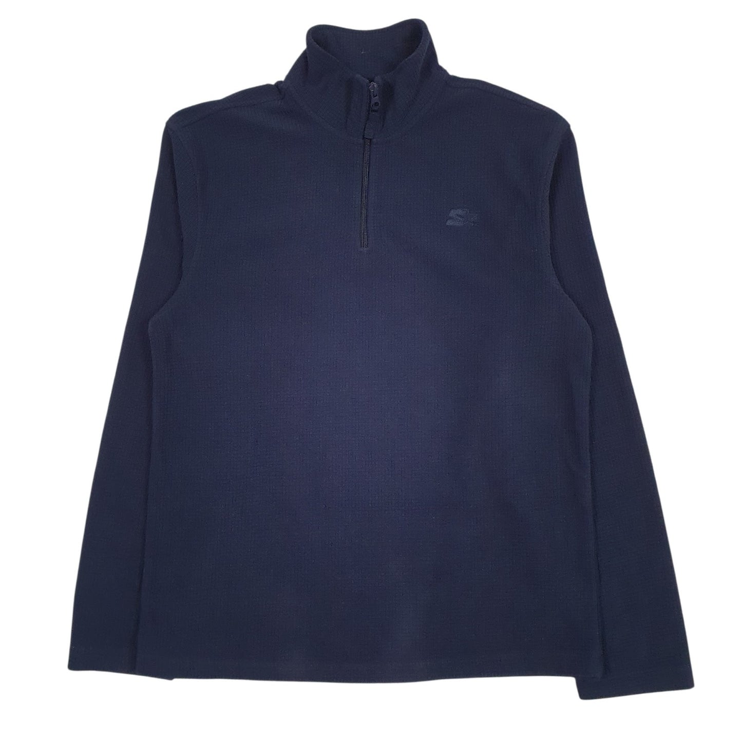 Mens Navy Starter  Quarter Zip Jumper