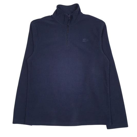Mens Navy Starter  Quarter Zip Jumper