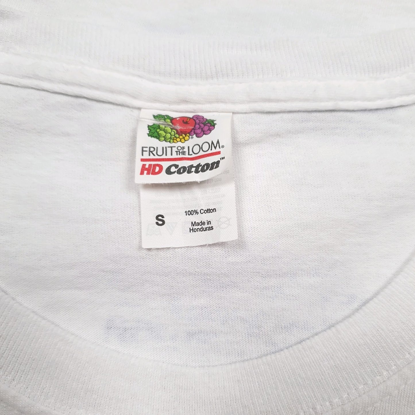 Mens White Fruit Of The Loom   T Shirt
