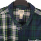 Mens Navy L.L.Bean Plaid Flannel Heavyweight  Shirt