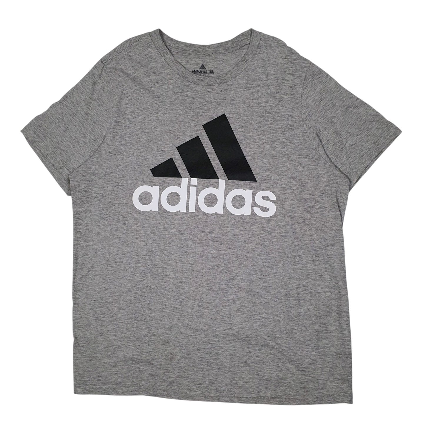 Mens Grey Adidas  Short Sleeve T Shirt