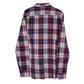 Mens Navy Gaudi Jeans Plaid Flannel  Shirt