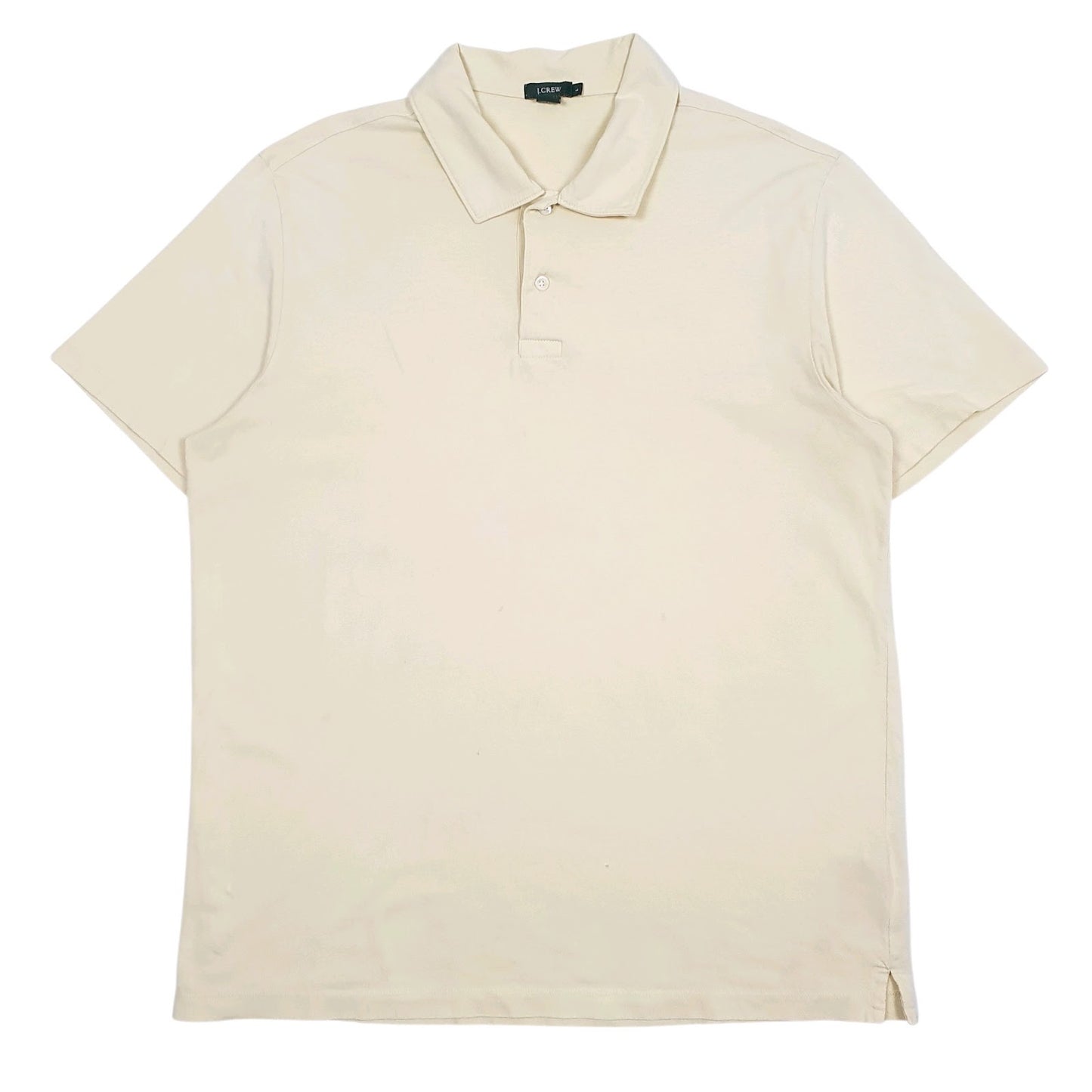 Mens Yellow J. Crew  Short Sleeve Polo Shirt