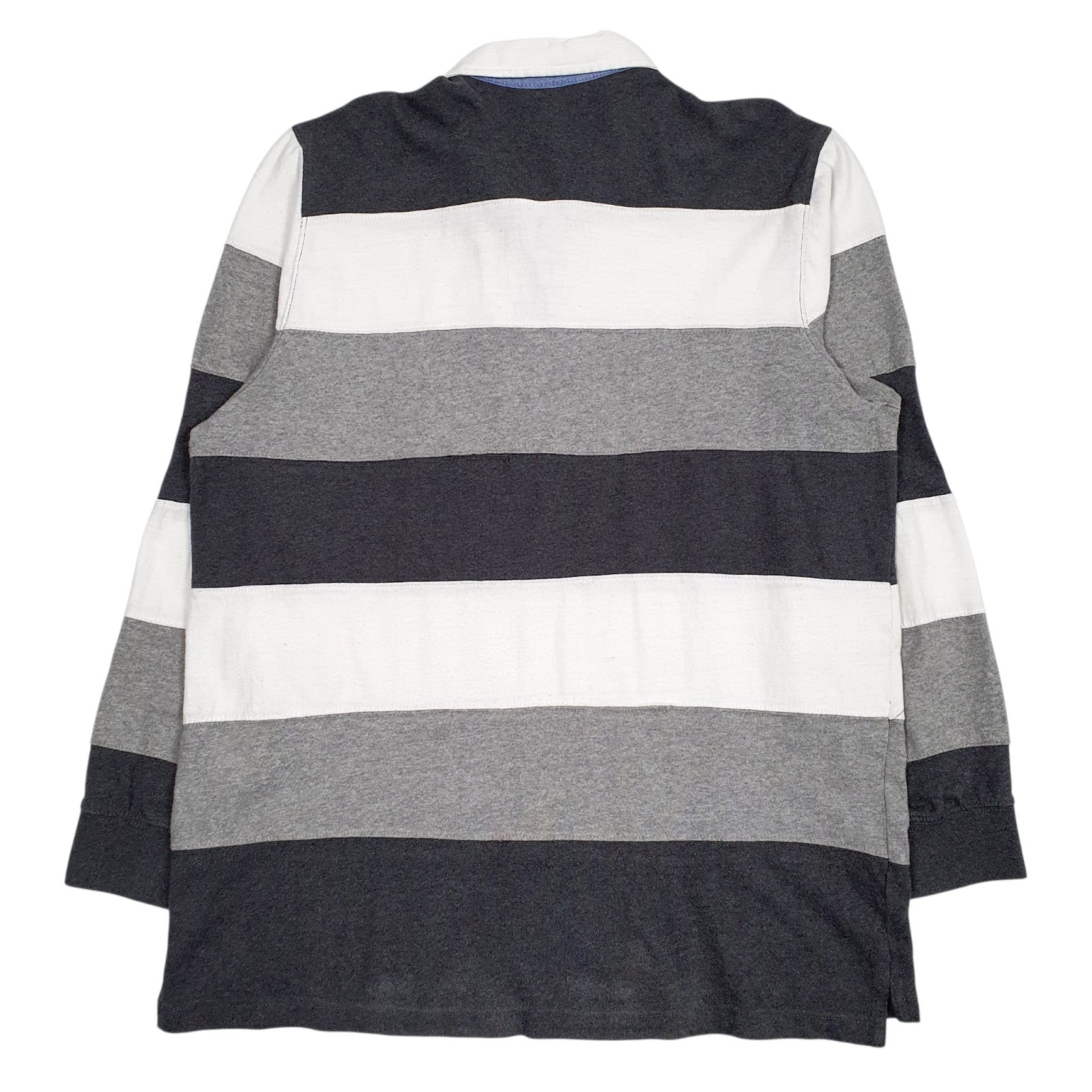 Mens Grey Club Room Rugby Crewneck Polo Shirt