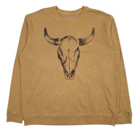 Mens Brown Full Tilt  Crewneck Jumper