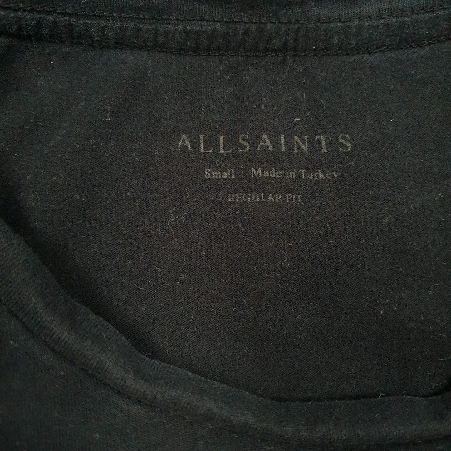 Mens Black All Saints   T Shirt