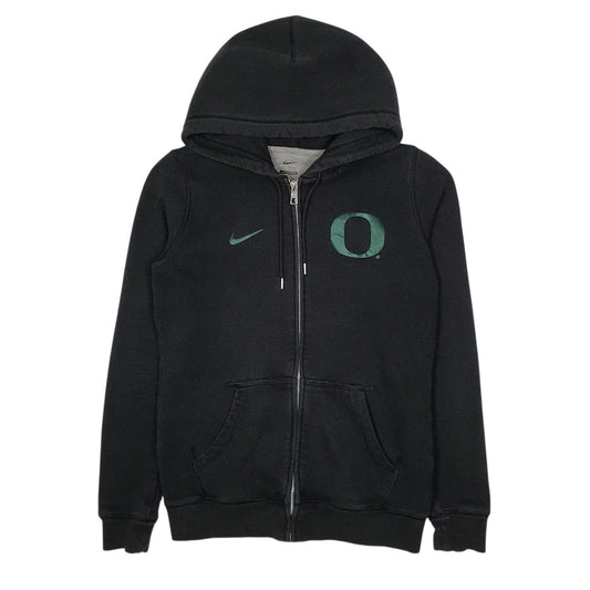 Womens Black Nike Hoodie Oregon Full Zip Jumper