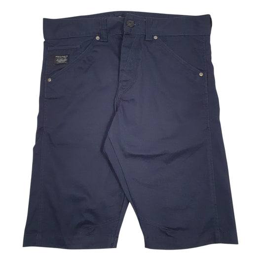 Mens Navy Jack & Jone Workwear Denim Shorts