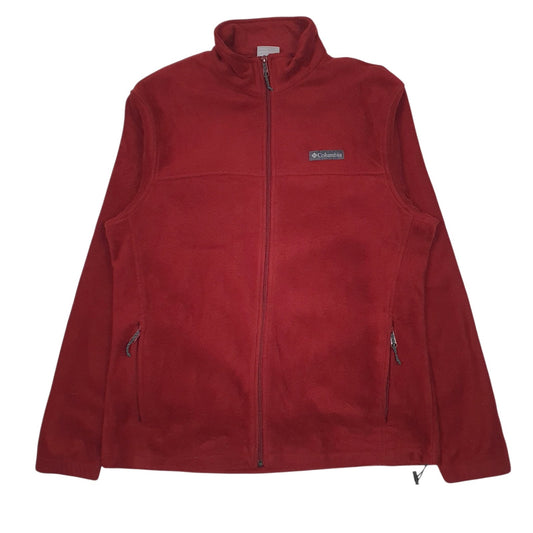 Womens Red Columbia Sportswear Company  Full Zip Jumper
