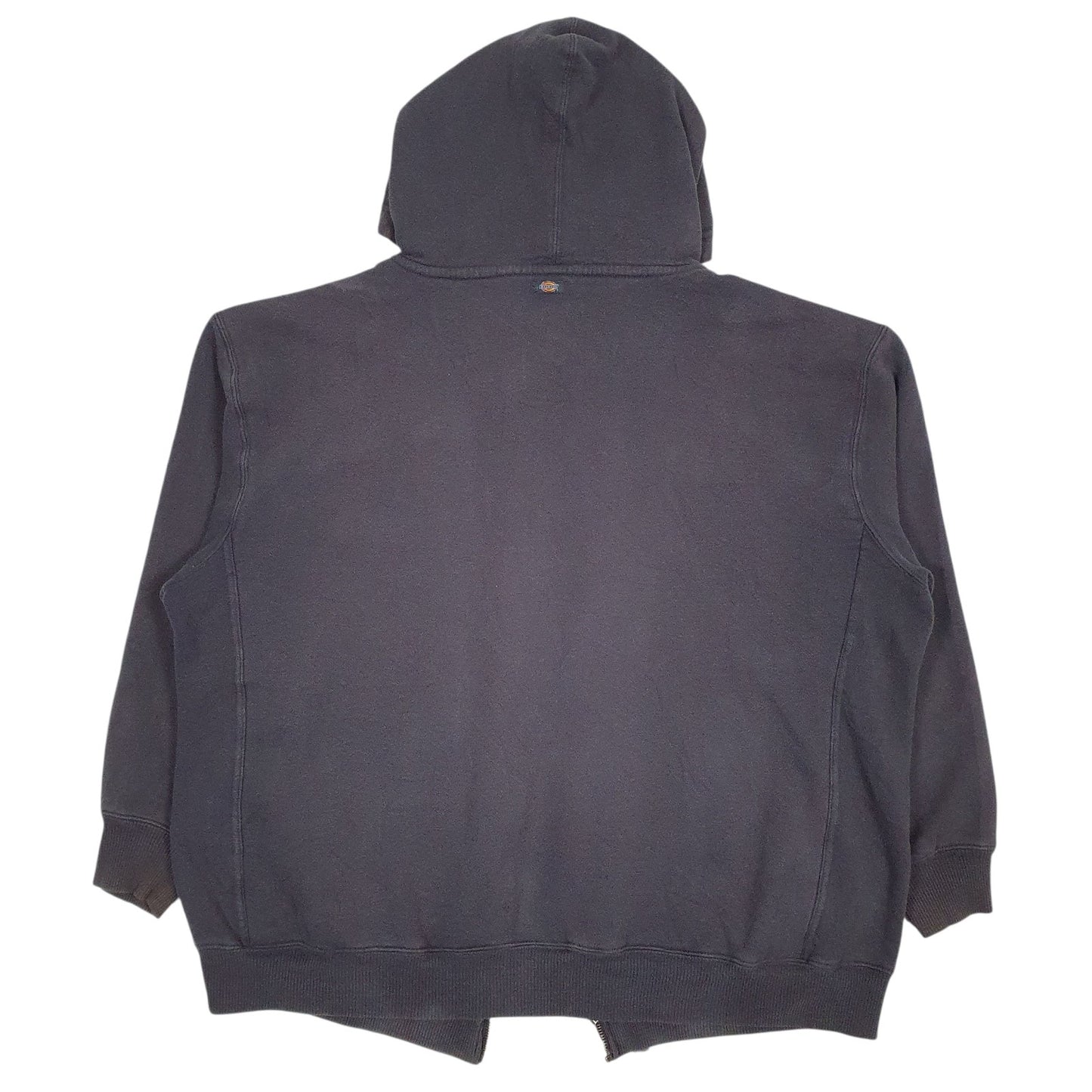 Mens Grey Dickies Fleece Lined Full Zip Jumper