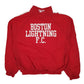 Mens Red Reebok Vintage 90s Boston Lightning  Coat