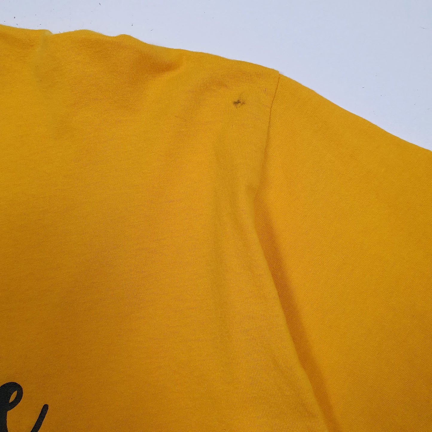 Mens Yellow Fruit Of The Loom Farm Love  T Shirt