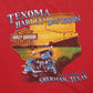 Mens Red Harley Davidson  Crewneck T Shirt