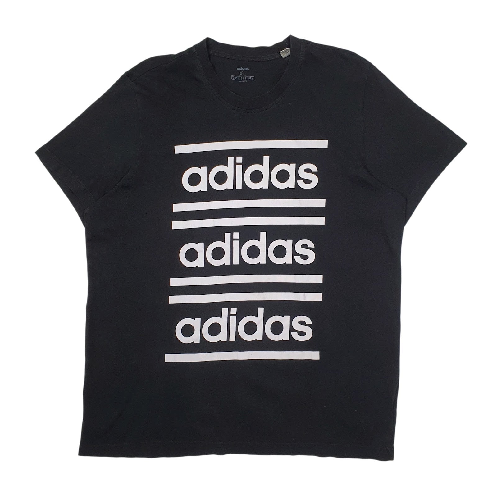 Mens Black Adidas  Short Sleeve T Shirt