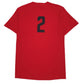Mens Red Port & Company Wolves Basketball  T Shirt