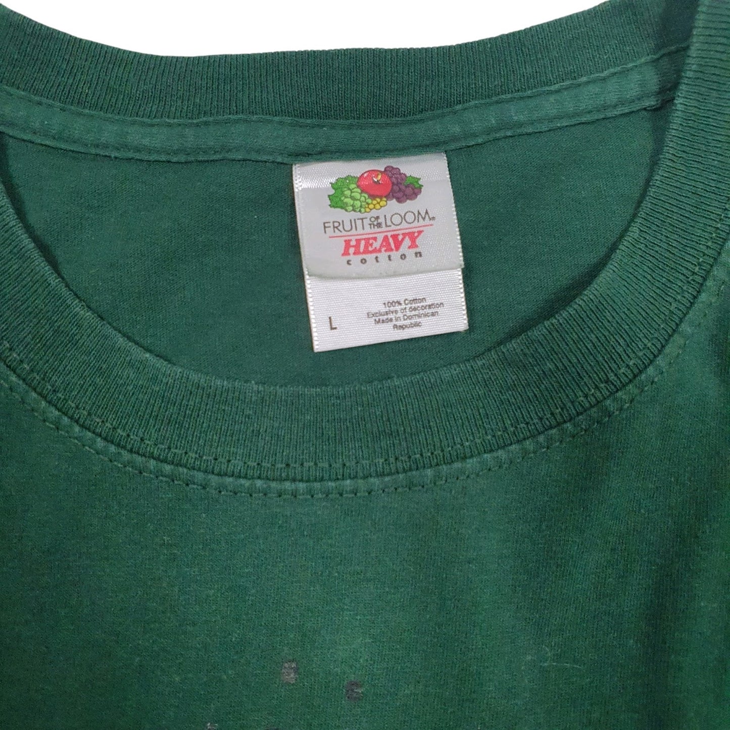 Mens Green Fruit Of The Loom Miles Mac Sports  T Shirt