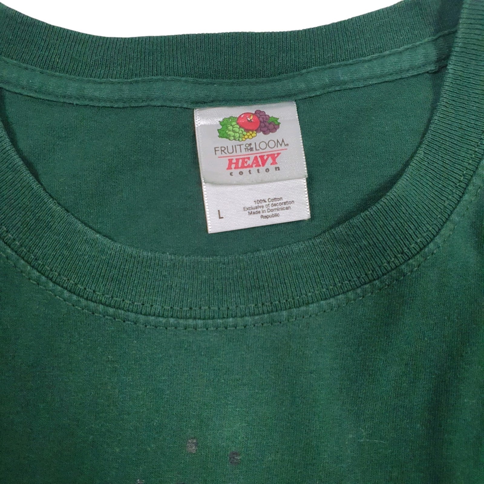 Mens Green Fruit Of The Loom Miles Mac Sports  T Shirt