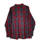 Mens Red Unbranded Plaid Flannel  Shirt