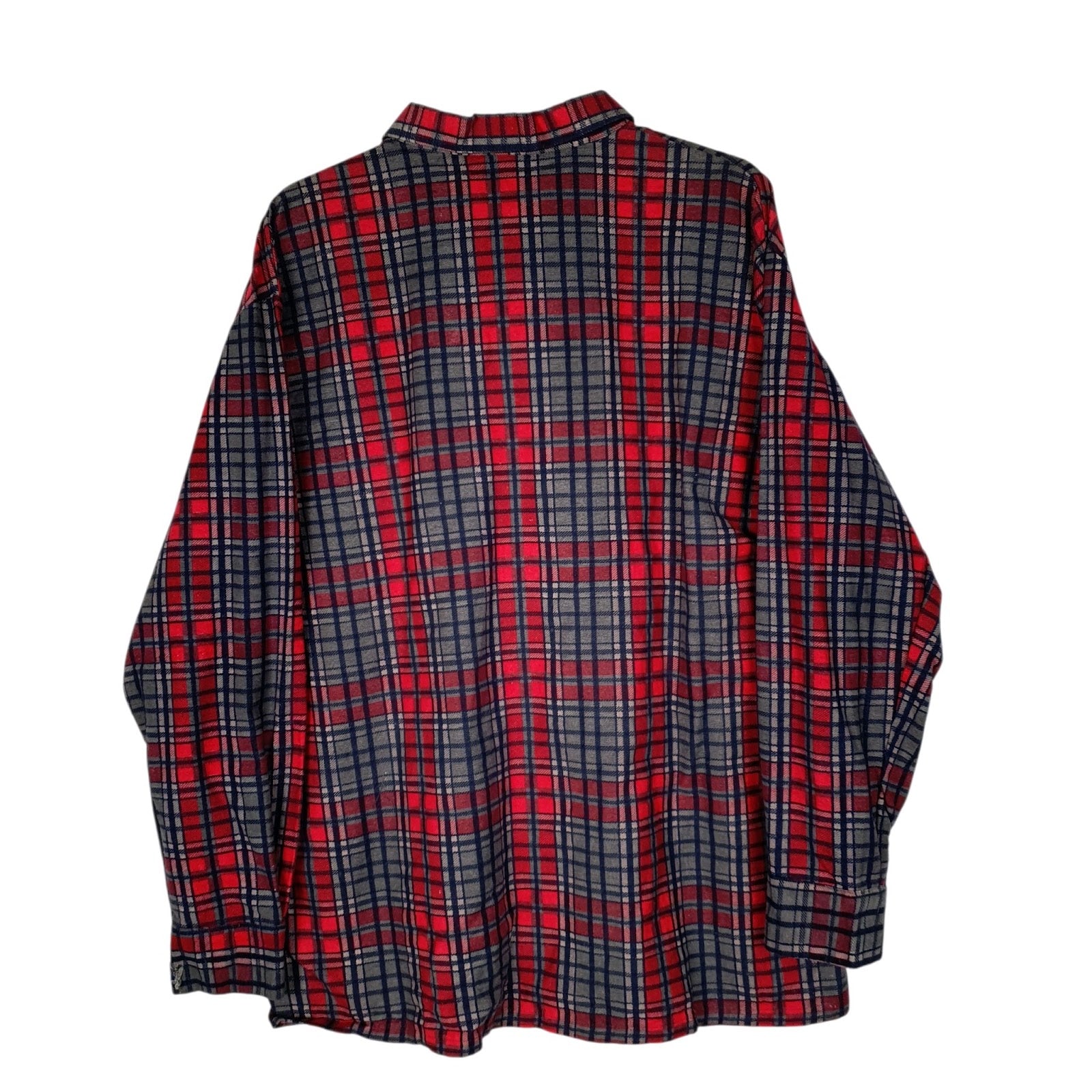 Mens Red Unbranded Plaid Flannel  Shirt