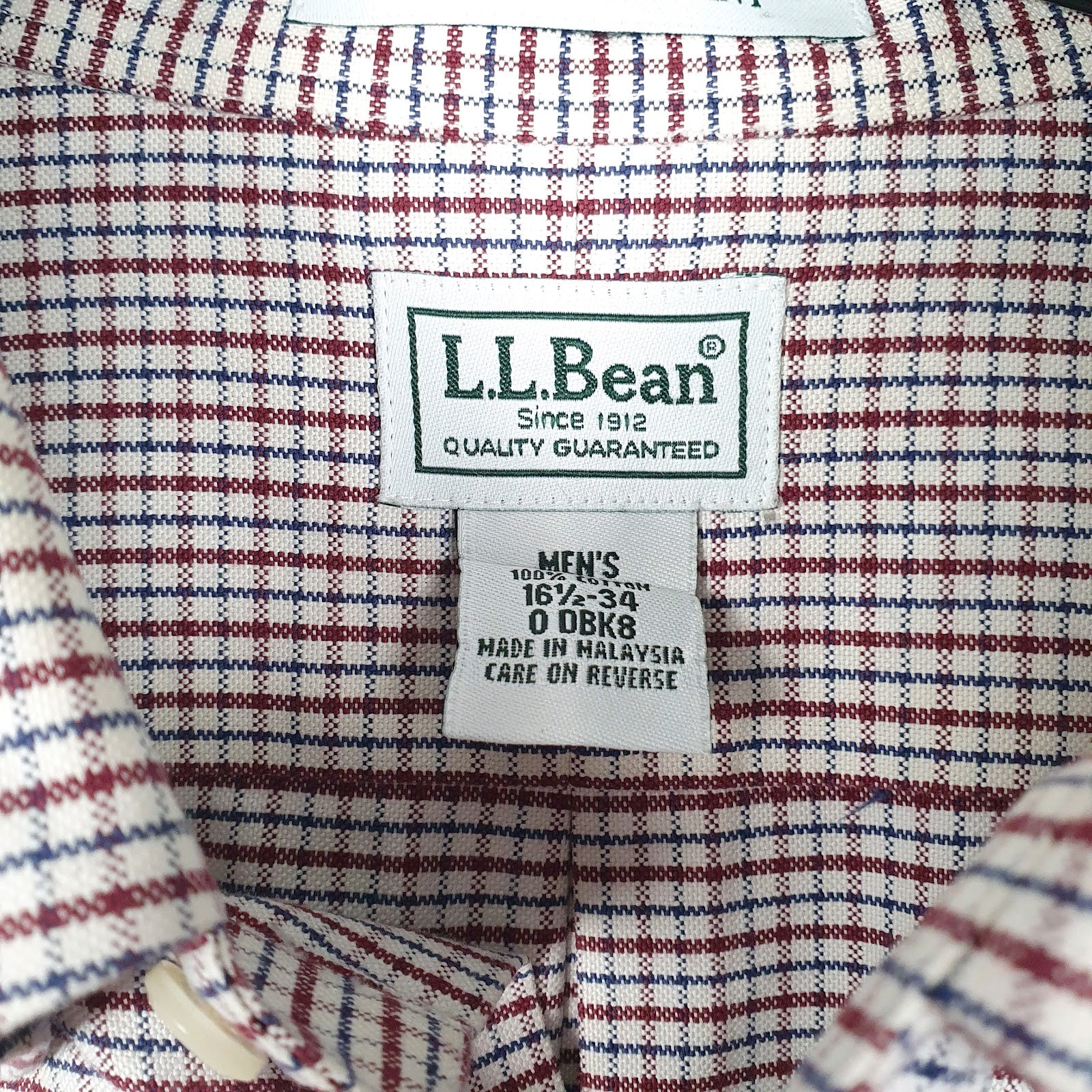 Mens Red L.L.Bean   Shirt