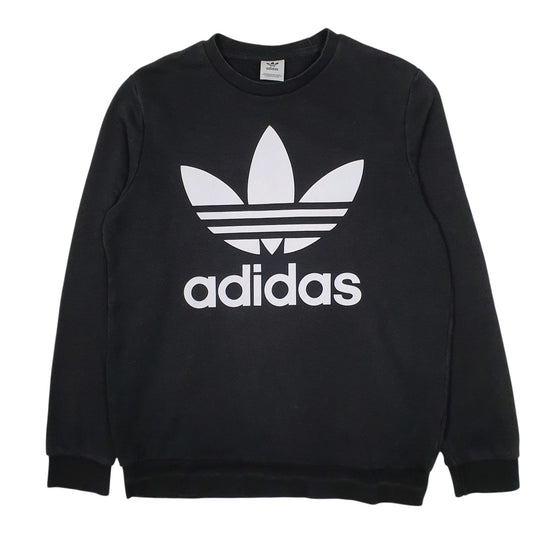 Mens Black Adidas  Crewneck Jumper