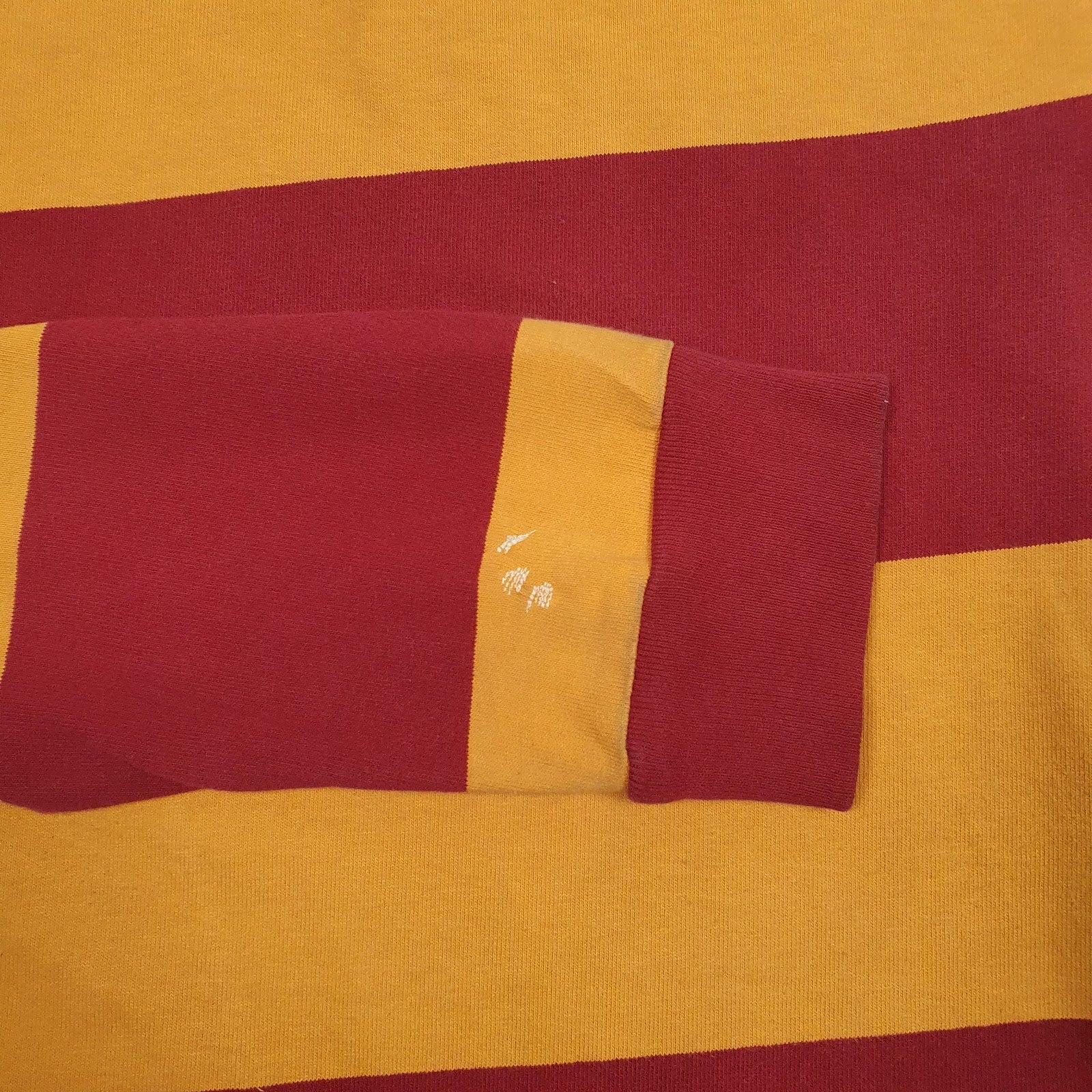 Mens Yellow Abercrombie and Fitch Rugby Crewneck Polo Shirt