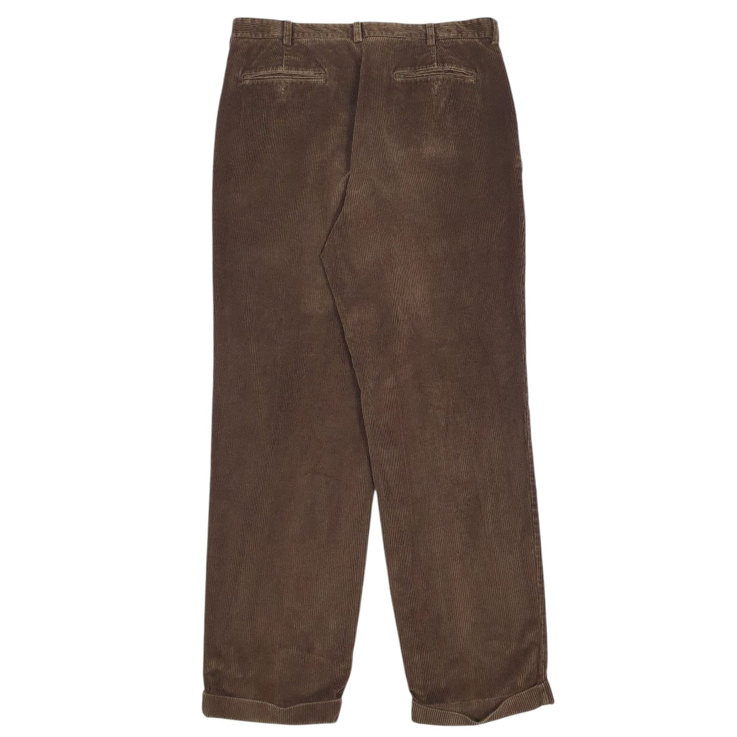 Mens Brown Brooks Brothers Pleated  Trousers