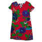 Womens Red Bini Como  Short Sleeve Dress
