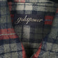 Mens Grey Gold Power Vintage Flannel  Shirt