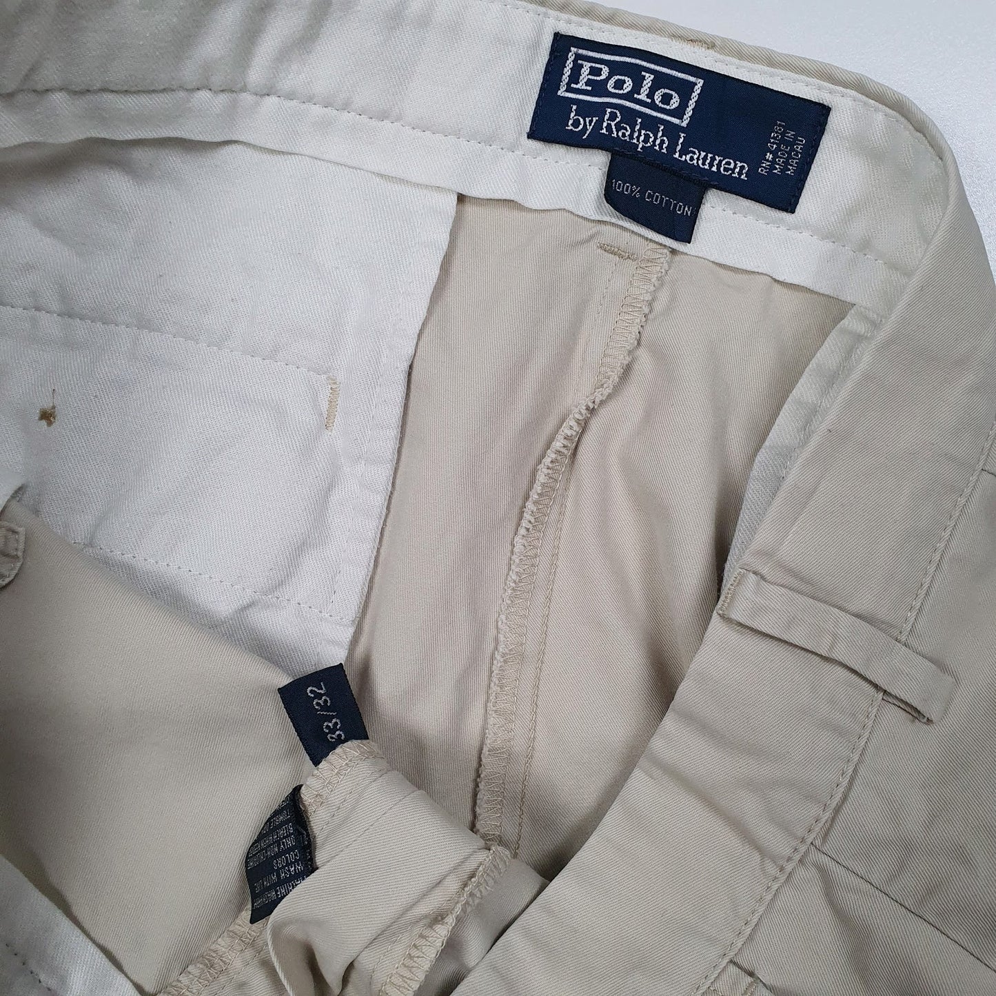 Mens Beige Polo Ralph Lauren   Trousers