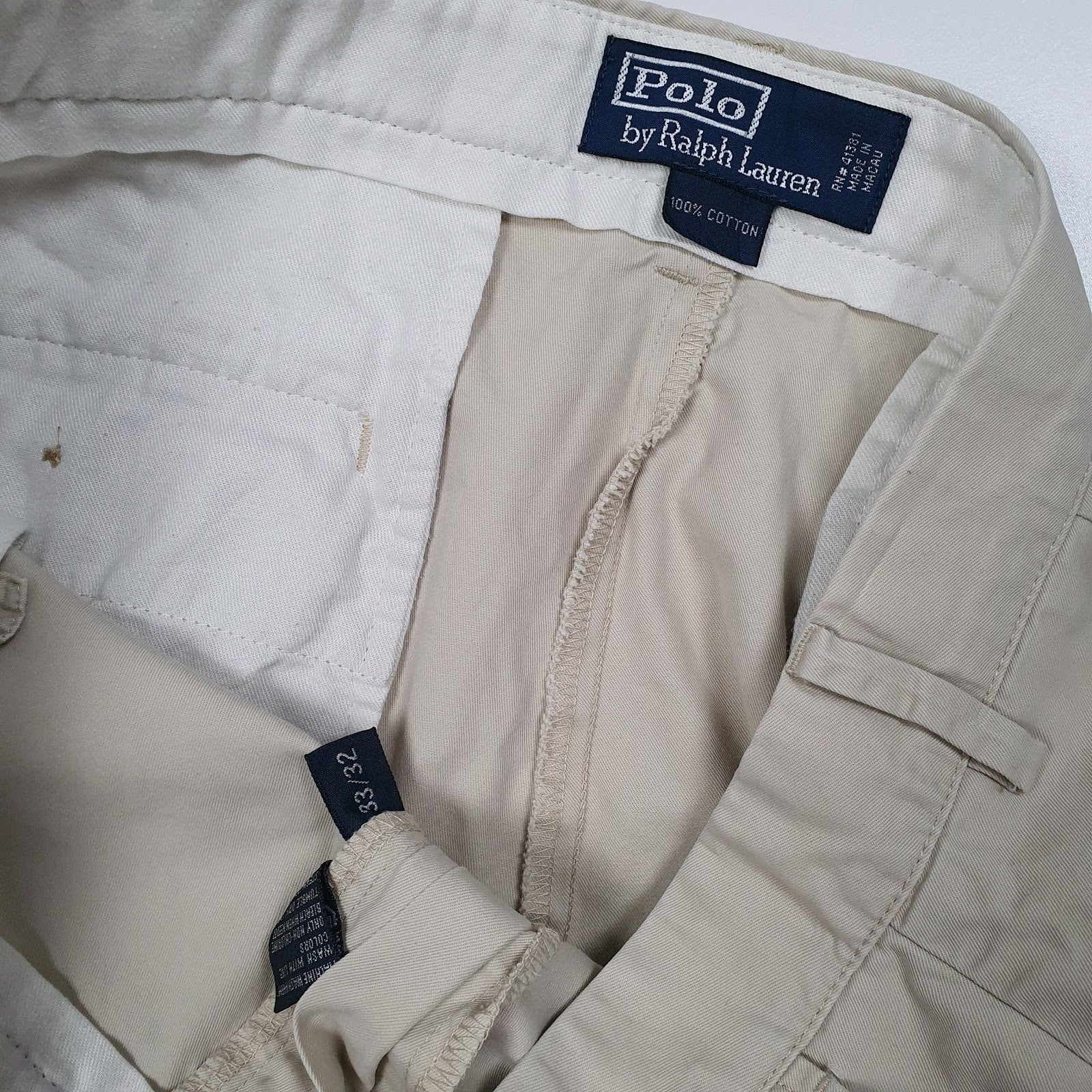Mens Beige Polo Ralph Lauren   Trousers