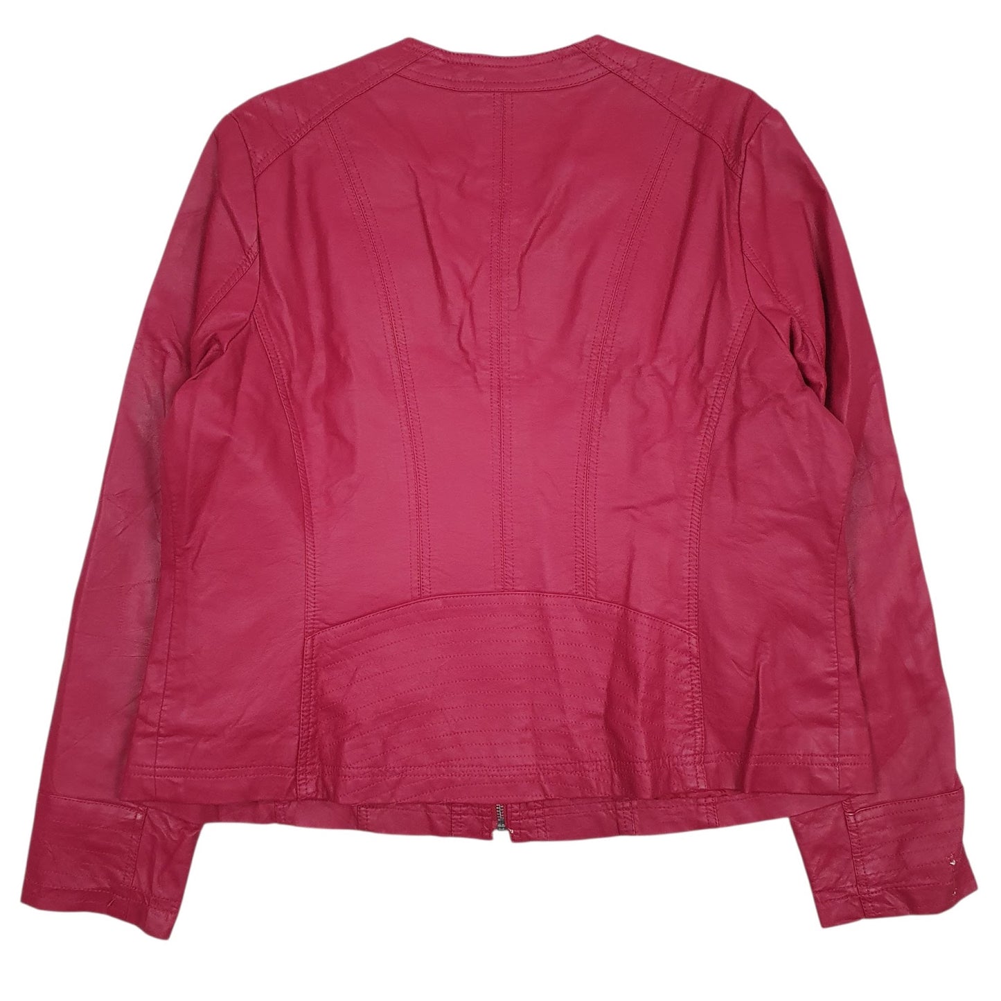 Womens Pink Gina Laura Faux Leather  Coat